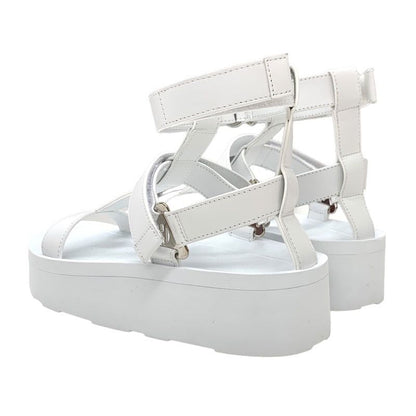 Hermes Enid Sandals Shoes Leather White Unused Sports Sandals