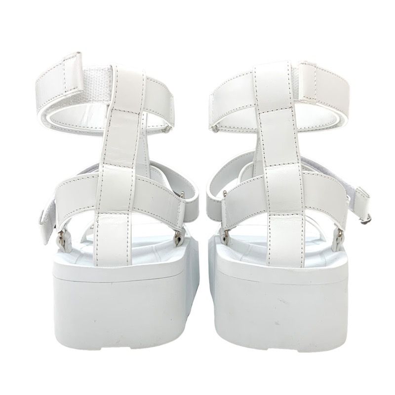 Hermes Enid Sandals Shoes Leather White Unused Sports Sandals