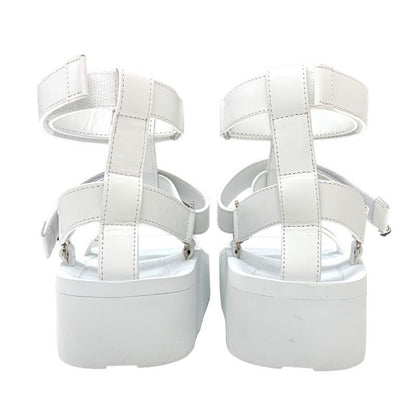 Hermes Enid Sandals Shoes Leather White Unused Sports Sandals