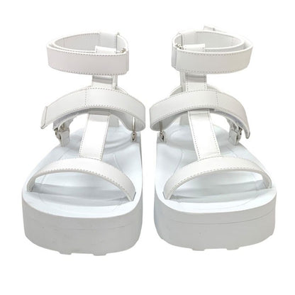 Hermes Enid Sandals Shoes Leather White Unused Sports Sandals