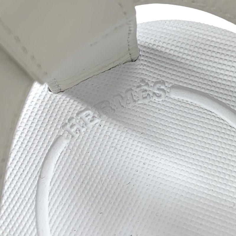 Hermes Enid Sandals Shoes Leather White Unused Sports Sandals