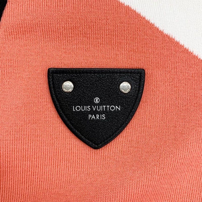 Louis Vuitton One Piece Mini Dress Logo Front Button Rayon Multicolor