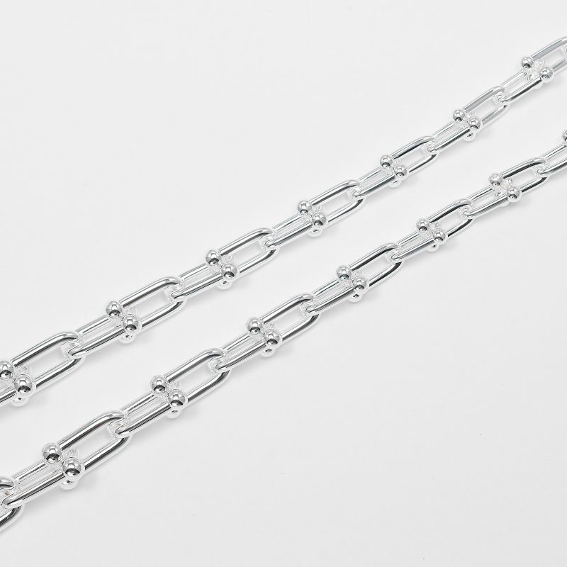 [tiffany & Co] Tiffany & Co Hardware Graduated Link Silver 925 Women's 106.5g
