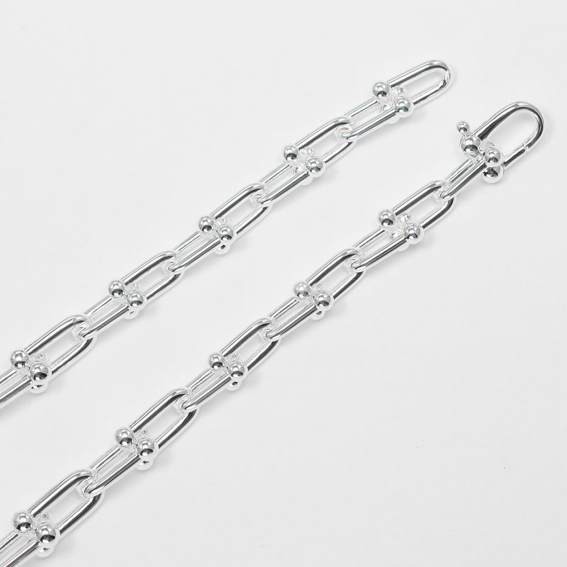 [tiffany & Co] Tiffany & Co Hardware Graduated Link Silver 925 Women's 106.5g