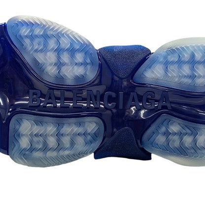 Balenciaga Triple S Sneakers Shoes Mesh Leather Blue White Blue Unused Logo