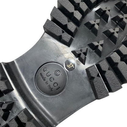 Gucci Loafer Leather Shoes Leather Silver Gold Lame Horsebit Bee