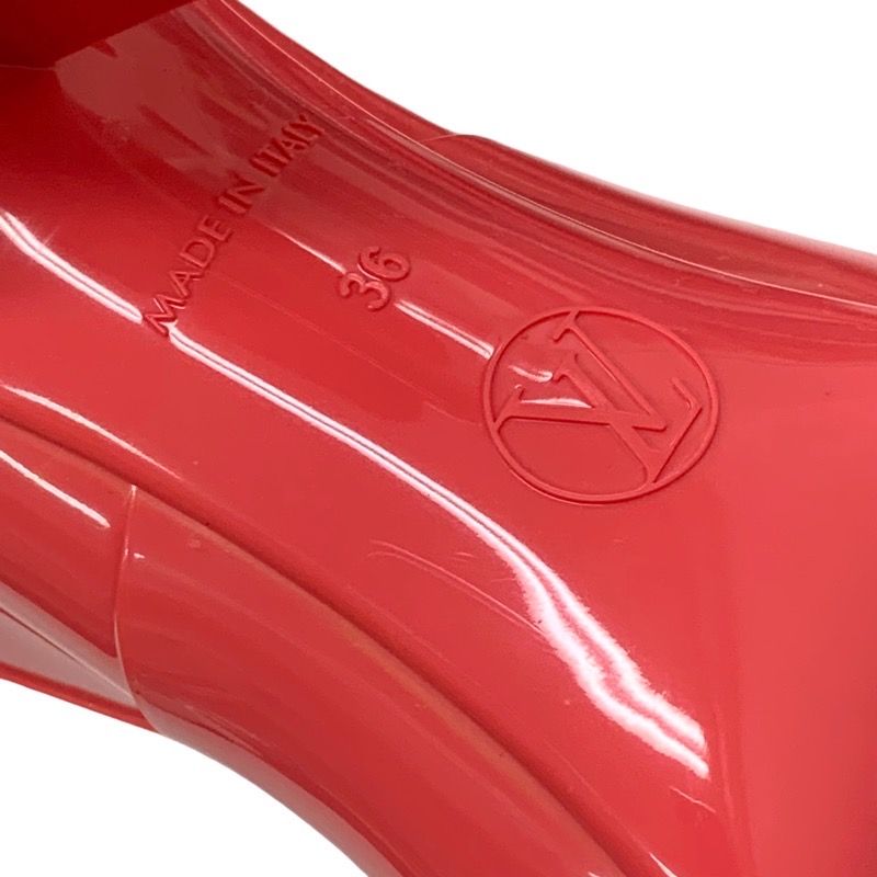 Louis Vuitton Boots Short Boots Rain Boots Silhouette Line Monogram Rubber Pink