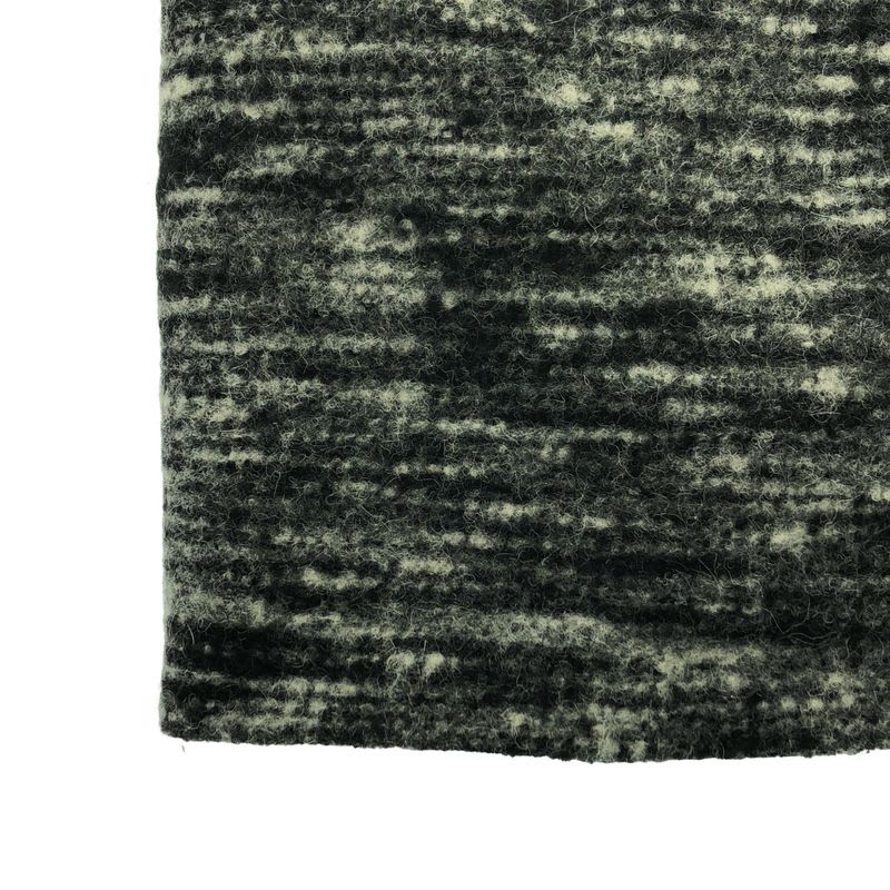 Gucci Wool Alpaca Interlocking Tight Skirt 36 Black Gray Ladies