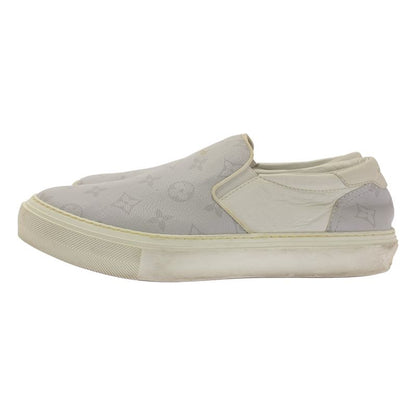 Louis Vuitton Trocadero Line Monogram Leather Slip-on Sneakers 7 1 2