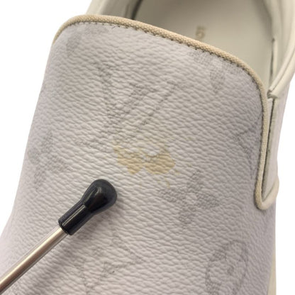 Louis Vuitton Trocadero Line Monogram Leather Slip-on Sneakers 7 1 2