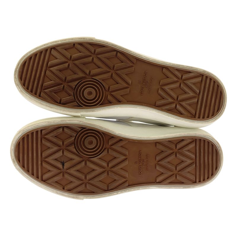 Louis Vuitton Trocadero Line Monogram Leather Slip-on Sneakers 7 1 2