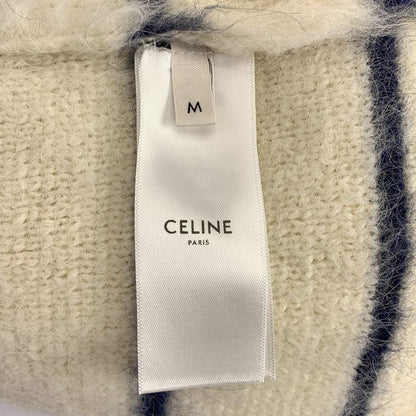 Celine Alpaca Wool Gold Button Chasseur Jacket 2 T M White Navy