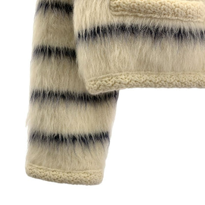 Celine Alpaca Wool Gold Button Chasseur Jacket 2 T M White Navy