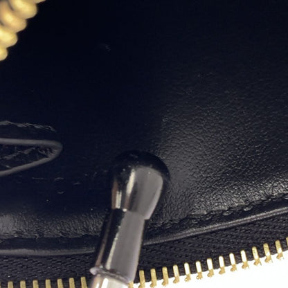 [] Celine | Leather Compact Zipped Card Holder | Black Gold | Ladies