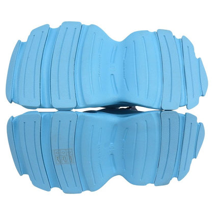 Balenciaga HD Mule Cutout Rubber Sandals Shoes Blue 40 Box