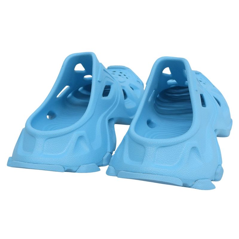 Balenciaga HD Mule Cutout Rubber Sandals Shoes Blue 40 Box