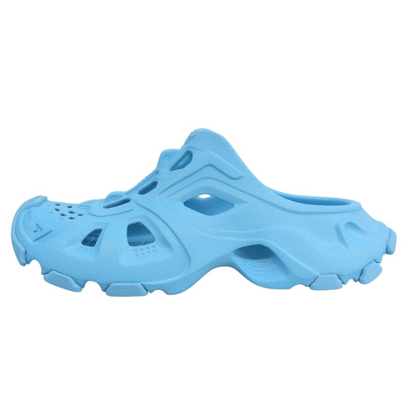 Balenciaga HD Mule Cutout Rubber Sandals Shoes Blue 40 Box