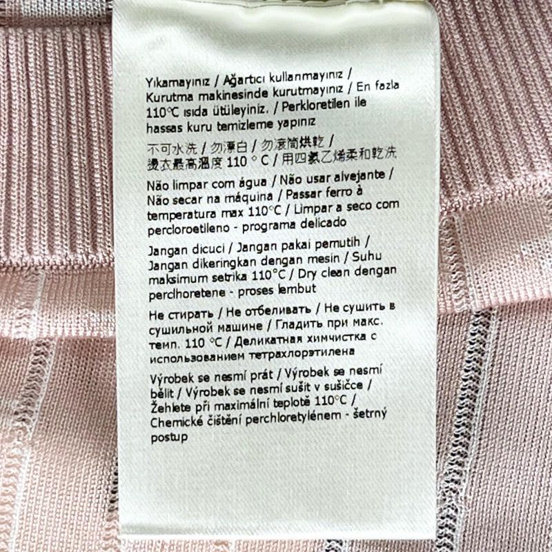 Fendi 2022 Length Tight Knit Skirt Baby Pink 40