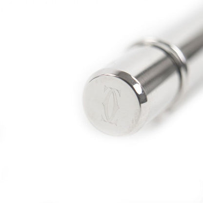 Cartier Must De 2 C Decor Twist Ballpoint Pen Silver With Case