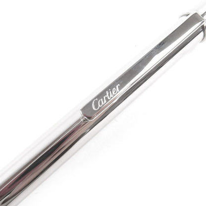Cartier Must De 2 C Decor Twist Ballpoint Pen Silver With Case