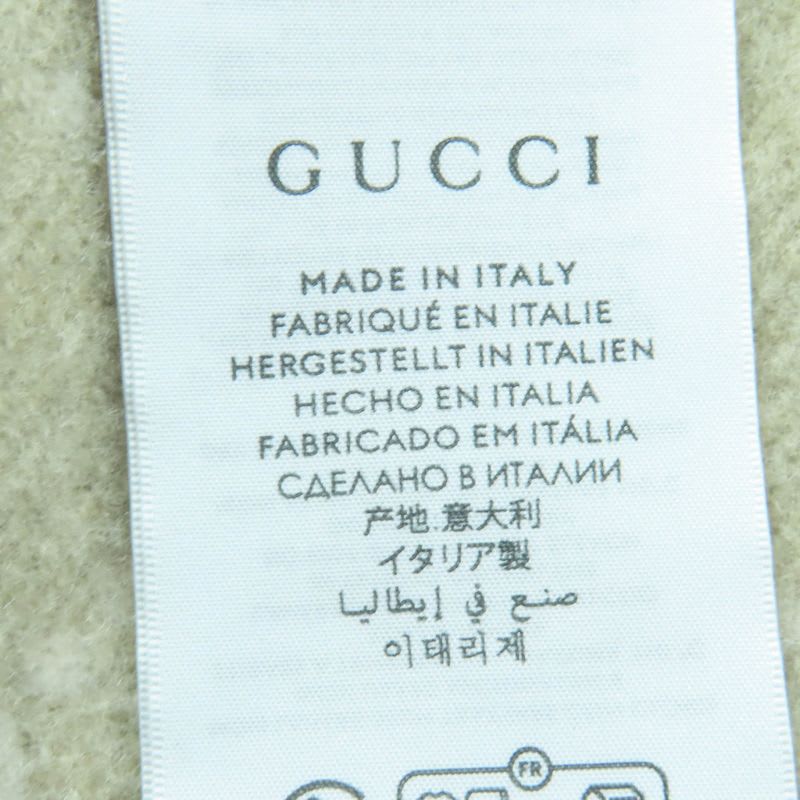 Gucci 100% Cashmere GG Pattern Current Item Muffler Beige 45190 cm Scarf