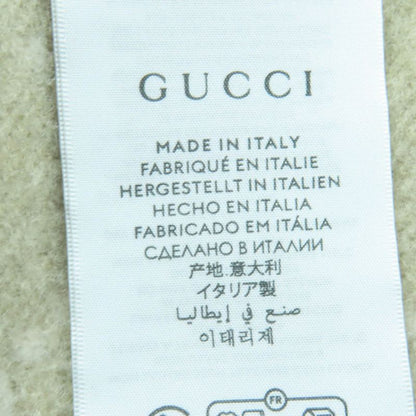 Gucci 100% Cashmere GG Pattern Current Item Muffler Beige 45190 cm Scarf