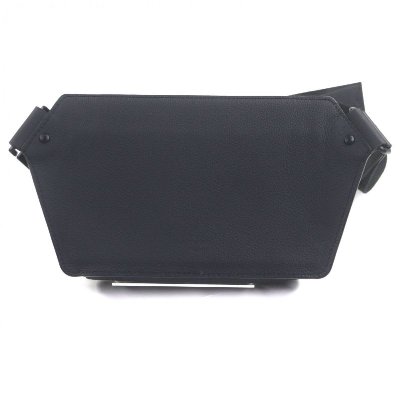 Louis Vuitton Leather Noir Black Aerogram Takeoff Ring Body Bag