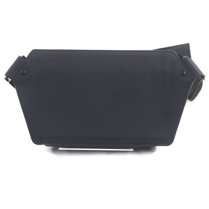 Louis Vuitton Leather Noir Black Aerogram Takeoff Ring Body Bag