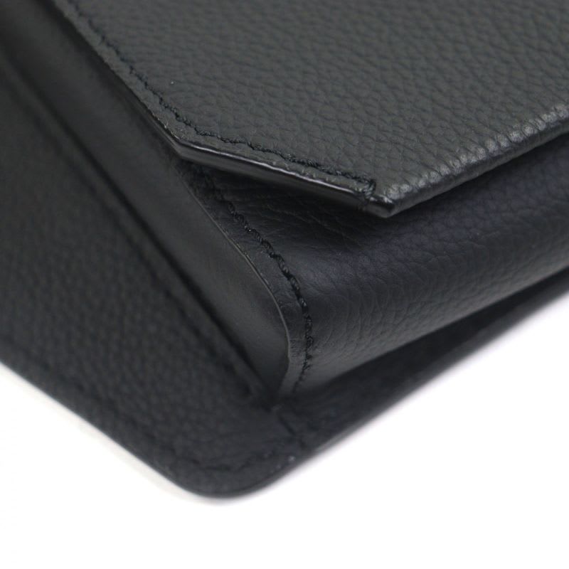 Louis Vuitton Leather Noir Black Aerogram Takeoff Ring Body Bag