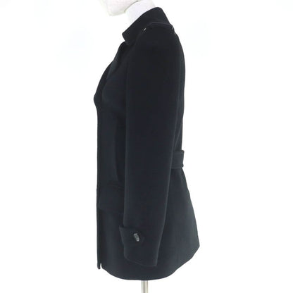 Gucci Wool Peacoat With Logo Buttons And Epaulettes Black 36