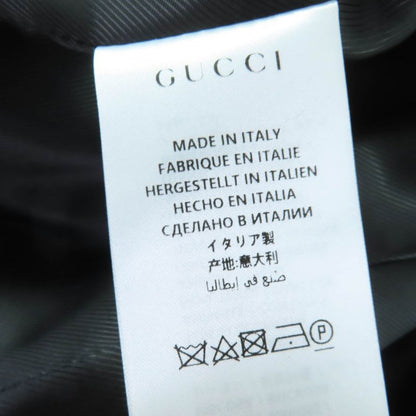Gucci Wool Peacoat With Logo Buttons And Epaulettes Black 36
