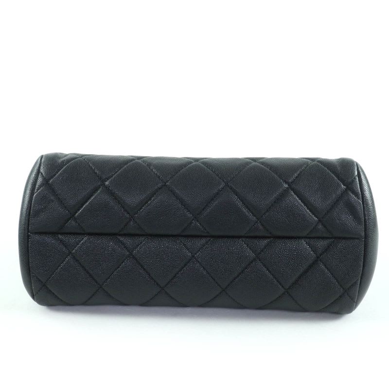 Chanel Chanel As3893 Caviar Leather Quilted 2-Way Bow Sling Bag Handbag Black