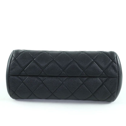 Chanel Chanel As3893 Caviar Leather Quilted 2-Way Bow Sling Bag Handbag Black