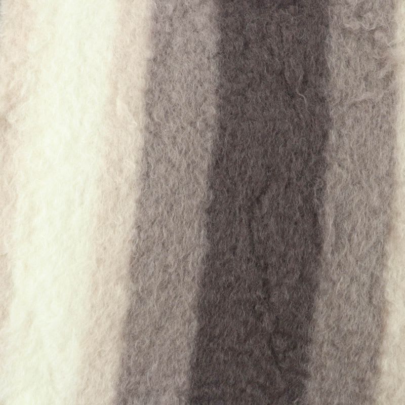 Loewe Mohair Wool Anagram Large Blanket With Fringe Brown Throw