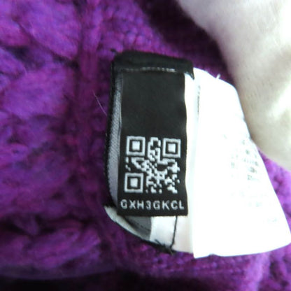 Chanel Stoned Coco Mark Button Wool Bermuda Pants Purple 36 Storage Bag