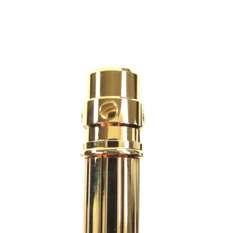 Cartier Santos De Twist Ballpoint Pen Gold And Case