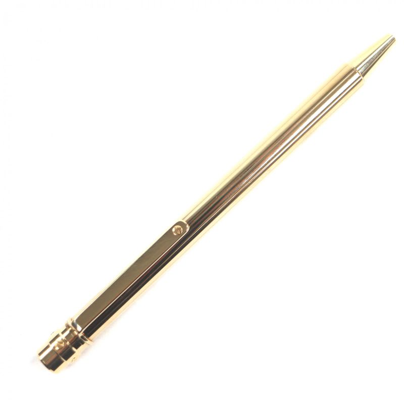 Cartier Santos De Twist Ballpoint Pen Gold And Case