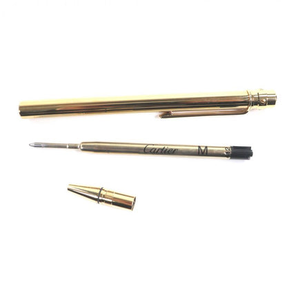 Cartier Santos De Twist Ballpoint Pen Gold And Case