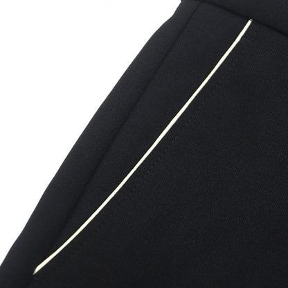 Gucci no-tuck Single Pants With Logo Patch Slacks Black 48