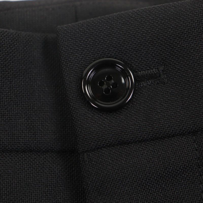 Gucci no-tuck Single Pants With Logo Patch Slacks Black 48