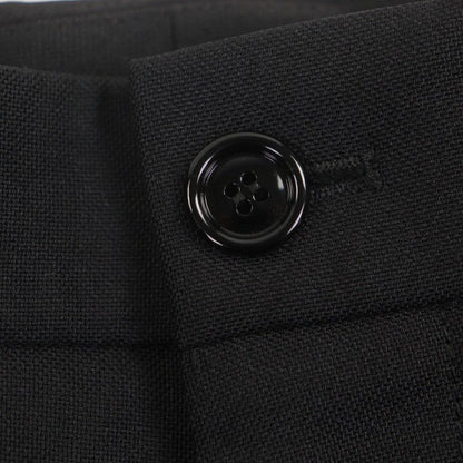 Gucci no-tuck Single Pants With Logo Patch Slacks Black 48