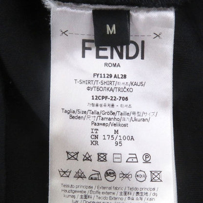 Fendi 22 SS Fy1129 FF Logo Zucca Embossed Crew Neck Short Sleeve Cut And Sewn
