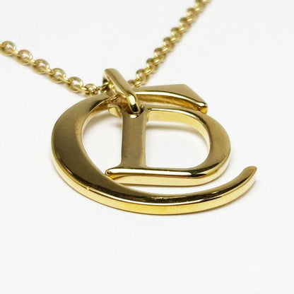 Dior Necklace CD Logo Gold Pendant