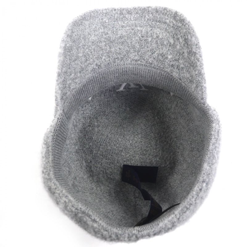 Louis Vuitton M7251 L Cap Wool Gram Monogram Hat Gray Box Storage Bag