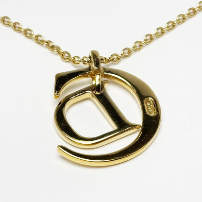 Dior Necklace CD Logo Gold Pendant