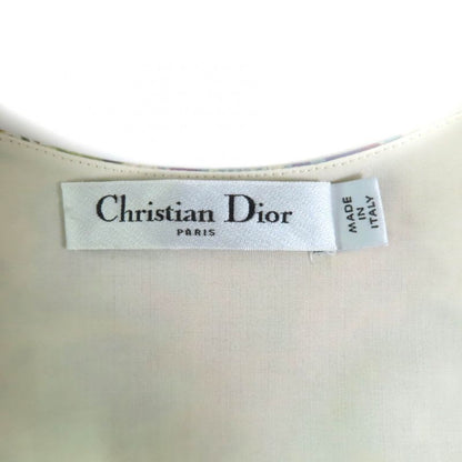 Christian Dior 411 B02 A3269 Cotton Silk Huipil All Over Pattern Short Sleeve