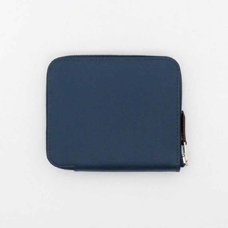 Hermes Azap Silk-in Compact Bleu-de-prusse Eva-color-silva-hardware B