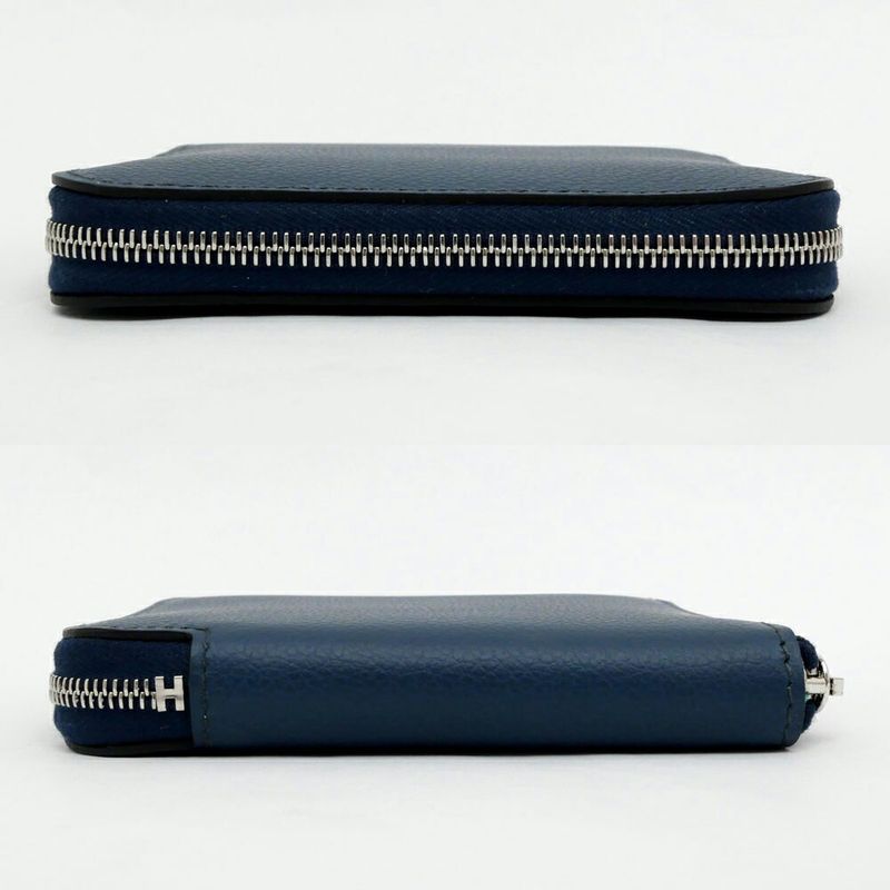 Hermes Azap Silk-in Compact Bleu-de-prusse Eva-color-silva-hardware B