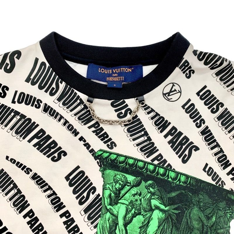 Louis Vuitton Tops Cotton Multicolor Fornasetti Slanted Signature Base T-shirt