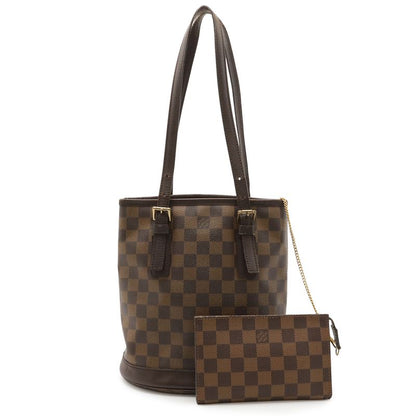 Louis Vuitton Damier Marais Bucket Shape Shoulder Bag Tote Bag Semi-shoulder